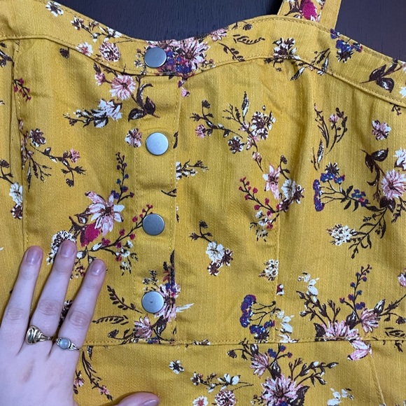 NEW Mustard Floral Dress - Picture 4 of 8